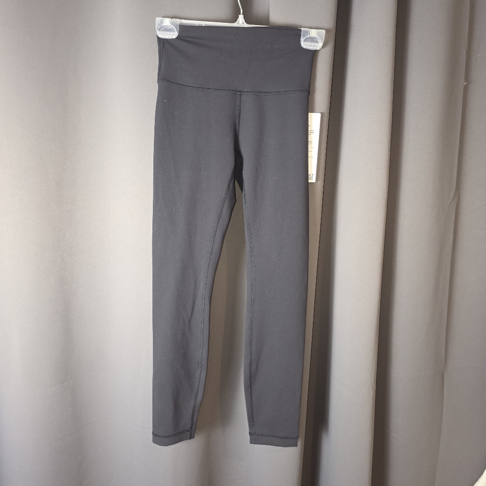 Lululemon Wunder Train HR Tight 25” Black Sz 4 Everlux Leggings NWT $98